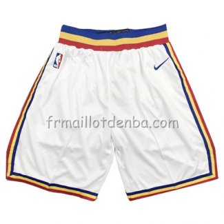 Short Golden State Warriors Hardwood Classics 2019-20 Blanc