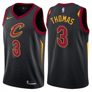 Maillot Basket Authentique Cleveland Cavaliers Thomas 2017-18 3 Noir