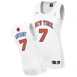 Femmes Maillot Basket New York Knicks Anthony 7 Blanc