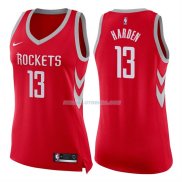 Femmes Maillot Houston Rockets James Harden Icon 2017-18 13 Rouge