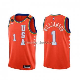 Maillot 2020 Rising Star Zion Williamson USA Rouge