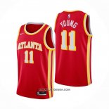 Maillot Atlanta Hawks Trae Young Icon 2020-21 Rouge