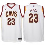 Maillot Basket Authentique Enfant Cleveland Cavaliers James 2017-18 23 Blanc