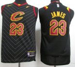 Maillot Basket Authentique Enfant Cleveland Cavaliers James 2017-18 23 Noir