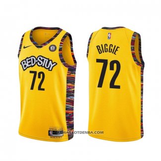 Maillot Brooklyn Nets Biggie Ville 2020-21 Jaune