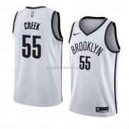 Maillot Brooklyn Nets Mitch Creek Association 2018 Blanc