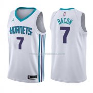 Maillot Charlotte Hornets Dwayne Bacon Association 2017-18 7 Blancoo