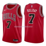 Maillot Chicago Bulls Justin Holiday Icon 2017-18 7 Rojo