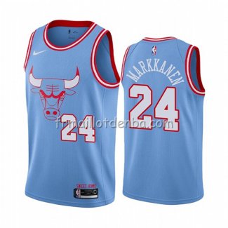 Maillot Chicago Bulls Lauri Markkanen Ville Bleu