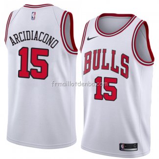 Maillot Chicago Bulls Ryan Arcidiacono Association 2018 Blanc