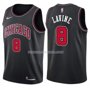 Maillot Chicago Bulls Zach Lavine Statehombret 2017-18 8 Negro