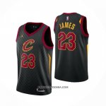 Maillot Cleveland Cavaliers LeBron James NO 23 Statement 2020-21 Noir