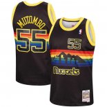 Maillot Denver Nuggets Dikembe Mutombo NO 55 Mitchell & Ness 1991-92 Noir