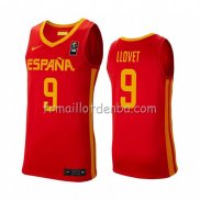 Maillot Espagne Nacho Llovet 2019 FIBA Baketball World Cup Rouge