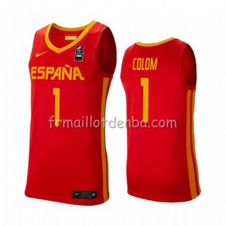 Maillot Espagne Quino Colom 2019 FIBA Baketball World Cup Rouge 0a