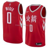 Maillot Houston Rockets Briante Weber Ville 2018 Rouge