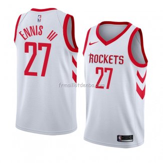 Maillot Houston Rockets James Ennis Iii Association 2018 Blanc