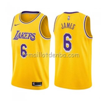 Maillot Los Angeles Lakers Lebron James Icon 2019 Jaune