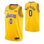 Maillot Los Angeles Lakers Russell Westbrook NO 0 Icon 2020 Jaune