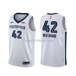 Maillot Memphis Grizzlies Yuta Watanabe Association Blanc