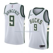 Maillot Milwaukee Bucks Donte Divincenzo Association 2018 Blanc