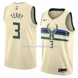 Maillot Milwaukee Bucks Jason Terry Ciudad 2018 Crema