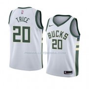 Maillot Milwaukee Bucks Travis Trice Association 2018 Blanc