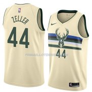 Maillot Milwaukee Bucks Tyler Zeller Ciudad 2018 Crema