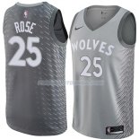 Maillot Minnesota Timberwolves Derrick Rose Ciudad 2018 Gris