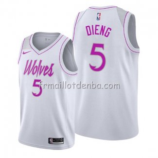 Maillot Minnesota Timberwolves Gorgui Dieng Earned Blanc