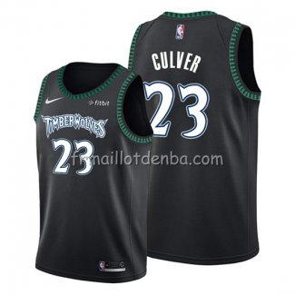 Maillot Minnesota Timberwolves Jarrett Culver Hardwood Classics 2019-20 Noir