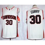 Maillot Basket NCAA Wildcat Stephen Curry 30 Blanc