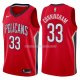 Maillot New Orleans Pelicans Dante Cunningham Statehombret 2017-18 33 Rojo