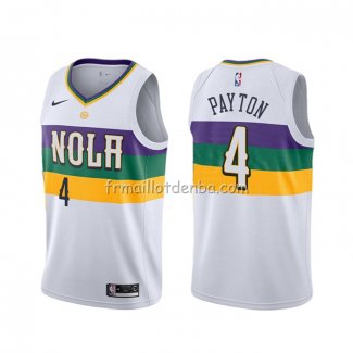 Maillot New Orleans Pelicans Elfrid Payton Ville Blanc