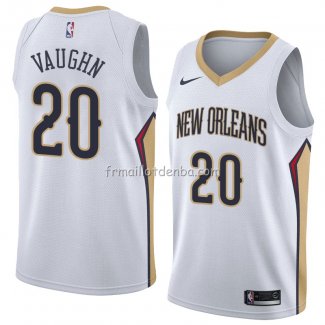 Maillot New Orleans Pelicans Rashad Vaughn Association 2018 Blanc