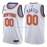 Maillot New York Knicks Enes Kanter Association 2017-18 00 Blancoo