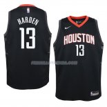 Maillot Enfant Houston Rockets James Harden Statement 13 2017-18 Noir