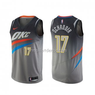 Maillot Oklahoma City Thunder Dennis Schroder Ville Gris