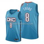 Maillot Oklahoma City Thunder Jawun Evans Ville Bleu