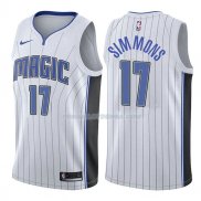 Maillot Orlando Magic Jonathon Simmons Association 2017-18 17 Blancoo