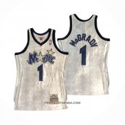 Maillot Orlando Magic Tracy McGrady NO 1 Mitchell & Ness 2000-01 Blanc