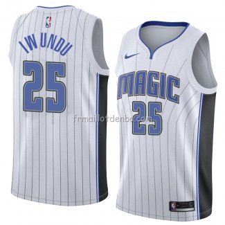 Maillot Orlando Magic Wes Iwundu Association 2018 Blanc