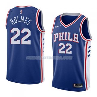 Maillot Philadelphia 76ers Richaun Holmes Icon 2018 Bleu Bleu