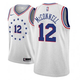 Maillot Philadelphia 76ers T.j. Mcconnell Earned 2018-19 Gris