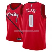 Maillot Portland Trail Blazers Damian Lillard Earned 2018-19 Rouge