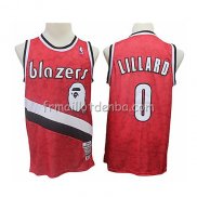 Maillot Portland Trail Blazers Damian Lillard Mitchell & Ness 2018-19 Rouge