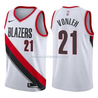 Maillot Portland Trail Blazers Noah Vonleh Swingman Association 2017-18 21 Blancoo