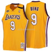 Maillot Basket Retro 1999-00 Los Angeles Lakers Deng 9 Amarillo