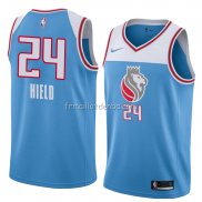 Maillot Sacramento Kings Buddy Hield Ville 2018 Bleu