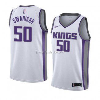 Maillot Sacramento Kings Caleb Swanigan Association 2018 Blanc